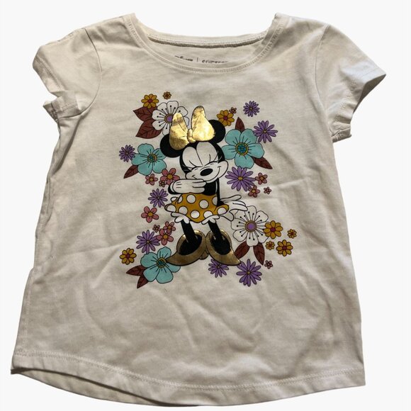 Disney Jumping Beans Toddler Girls Size 3 Minnie Mouse Softest Tee Twins Multipl - Picture 1 of 4